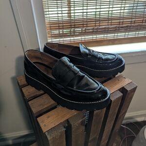 Black Leather Loafers